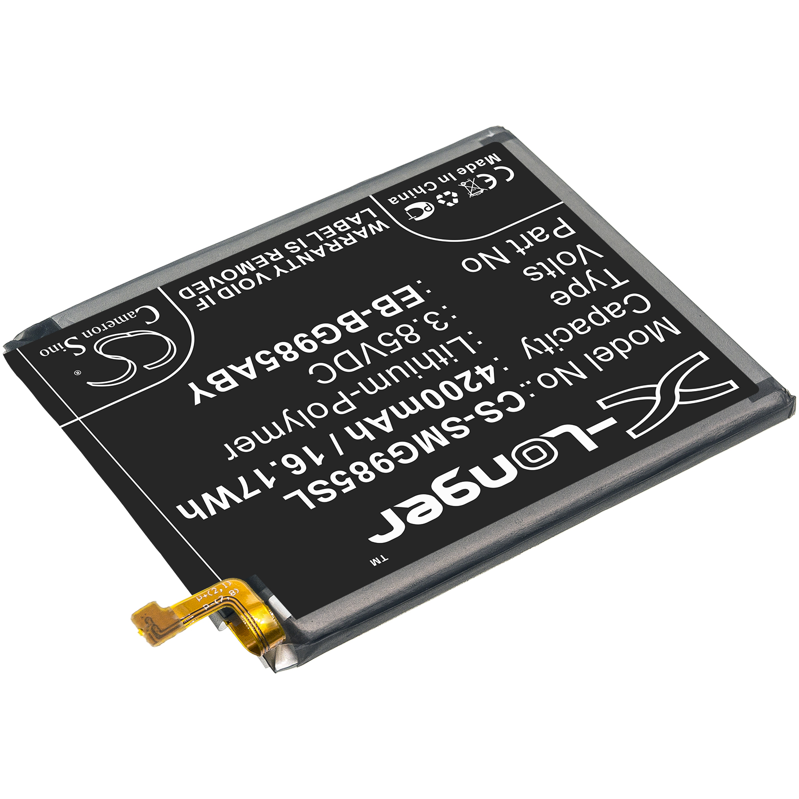 Акумулятор Samsung Galaxy S20 Plus, SC-52A, SGH-N805, SM-G985F SM-G986B, SM-G985F/DS, SM-G986DS, SM-G986J, SM-G986N - Зображення 2