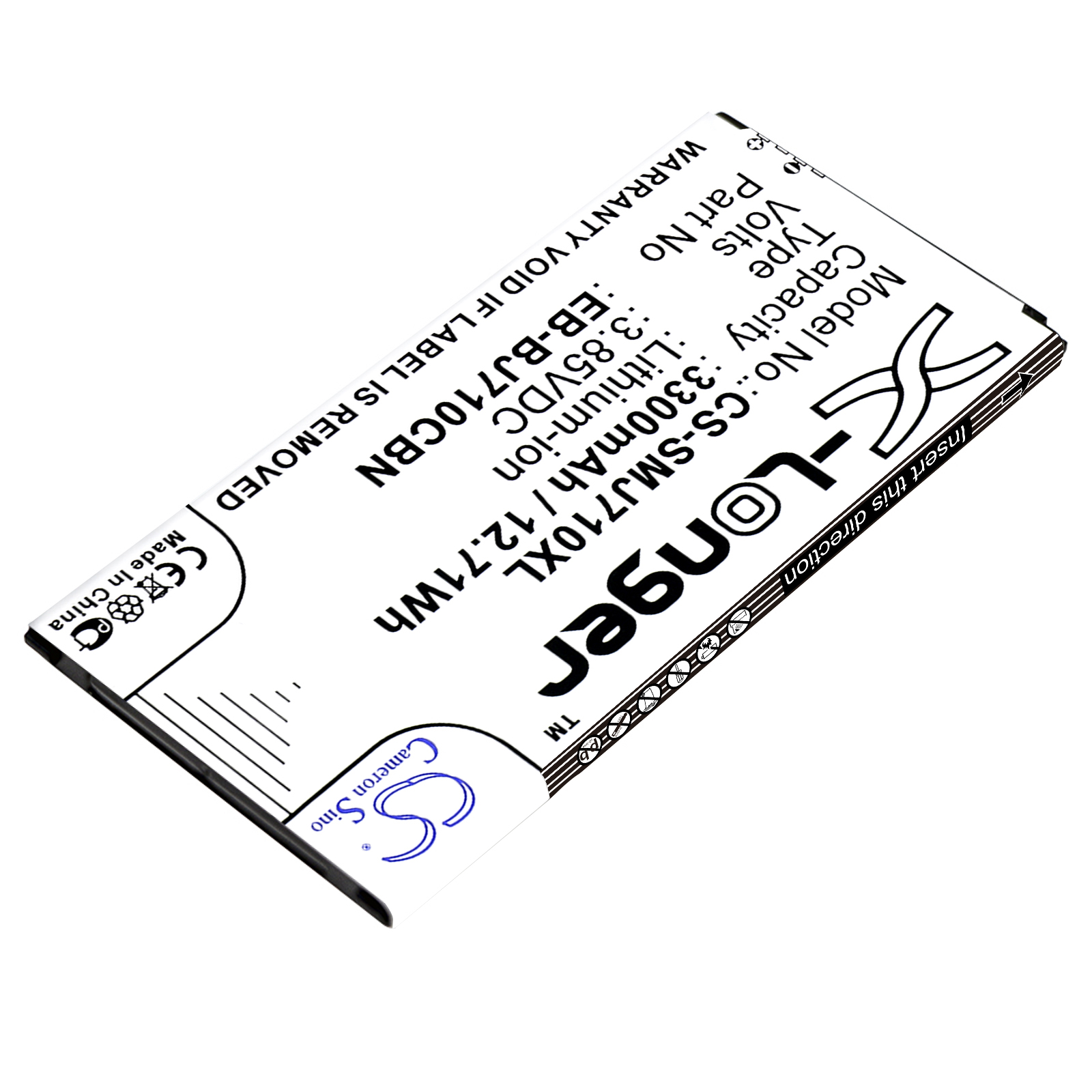 Акумулятор Samsung Galaxy J7 2016, Galaxy J7 6 Duos TD-LTE, Galaxy J7 Metal 2016 Duos LTE, Galaxy J7 Neo 2017 Duos, Galaxy J7 Neo 2017 Duos TD-LTE, Galaxy J7 Nxt 2017 Duo, Galaxy J7 Nxt 2017 Duos TD-LTE, Galaxy On8, SM-J7108, SM-J7109, SM-J710F/DS, - Зображення 2