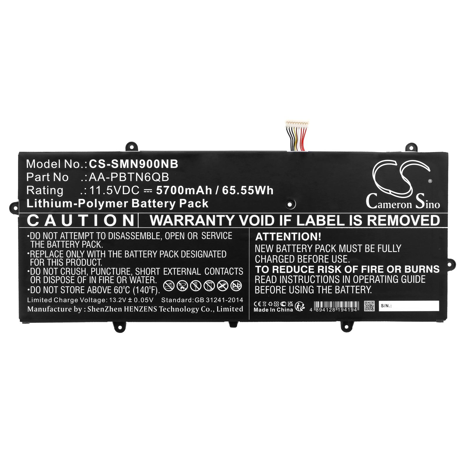 Акумулятор Samsung Notebook 9 NP900X5N, NP900X5N, NP900X5N-K01, NP900X5N-K01HK, NP900X5N-K01US, NP900X5N-K03, NP900X5N-K03HK, NP900X5N-K07, NP900X5N-K07HK, NP900X5N-L01US, NP900X5N-X01US, NT900X5N, NT900X5N-K02, NT900X5N-K03, NT900X5N-K04, - Зображення 3
