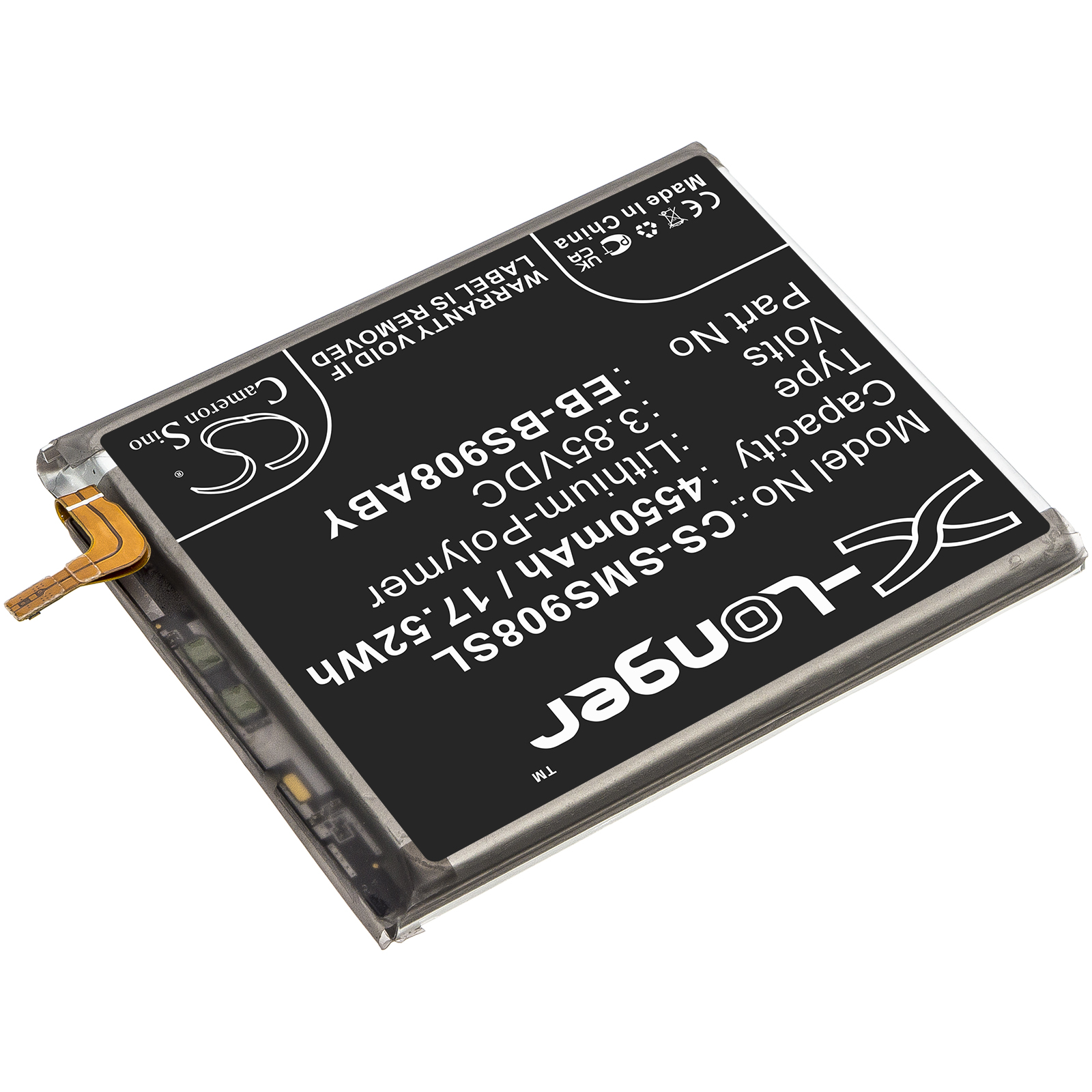 Акумулятор Samsung Galaxy S22 Ultra 5G, SM-S906W, SM-S9080, SM-S908B/DS, SM-S908E/DS, SM-S908N - Зображення 2