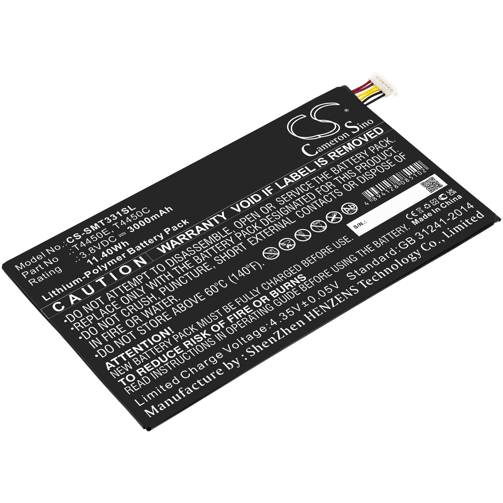 Акумулятор Samsung Galaxy Tab 4, Galaxy Tab 4 8.0 LTE, Galaxy Tab4 8.0 LTE, Galaxy Tab4 8.0 Wi-Fi, Millet, SM-T335F3, SM-T337A, SM-T337V