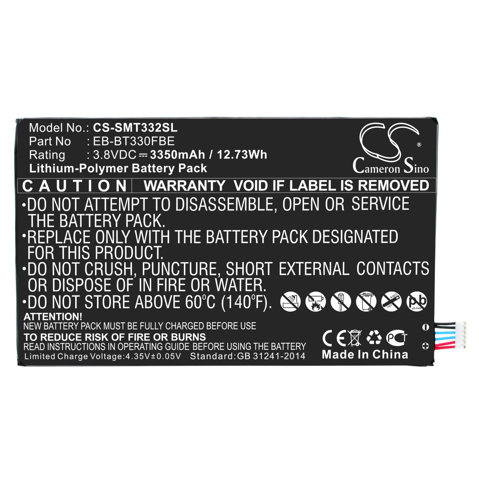Акумулятор Samsung Galaxy Tab4 8.0 3G, SM-T330, SM-T330 Galaxy Tab 4 8.0 WiFi, SM-T331, SM-T335, SM-T335 Galaxy Tab 4 8.0 LT - Зображення 3