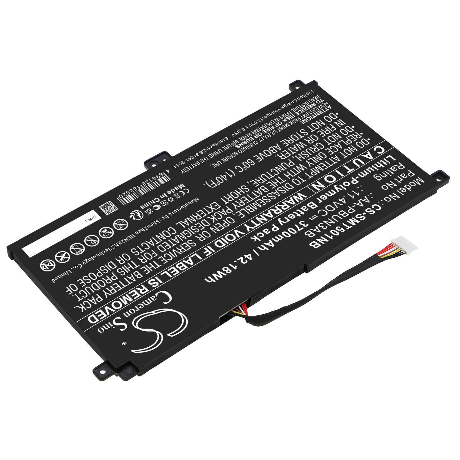 Акумулятор Samsung 300E4M series, 300E4M-K01, 300E4M-K02, 300E5K-L02, 300E5K-L03, 300E5K-L05, 300E5K-L06, 300E5K-X01, 300E5K-X03, 300E5K-X04, 300E5K-Y01, 300E5K-Y02, 300E5K-Y05, 300E5K-Y06, 300E5K-Y07, 300E5K-Y0A, 500R5M series, 500R5M-X04, - Зображення 2