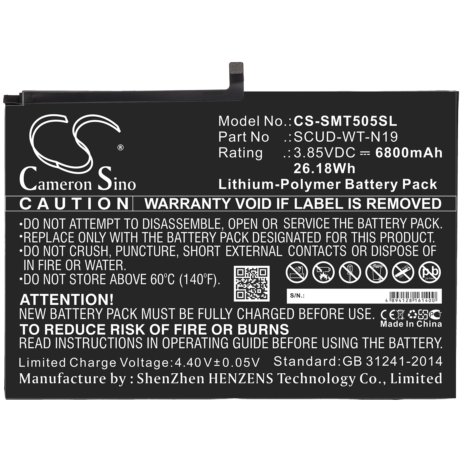 Акумулятор Samsung Galaxy Tab A7 10.4 2020, SM-T500, SM-T503, SM-T505, SM-T510 - Зображення 3