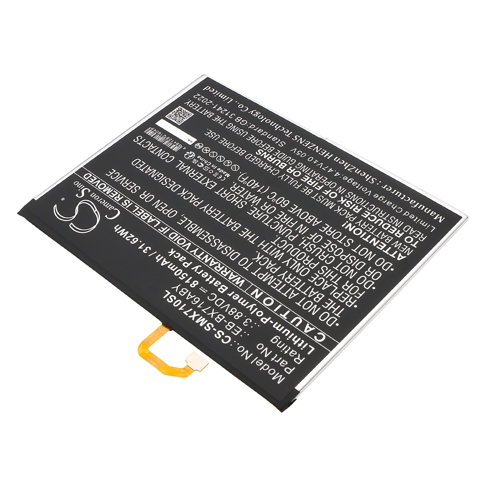 Акумулятор Samsung Galaxy Tab S9, SM-X710, SM-X710N, SM-X716, SM-X716B, SM-X716N - Зображення 2