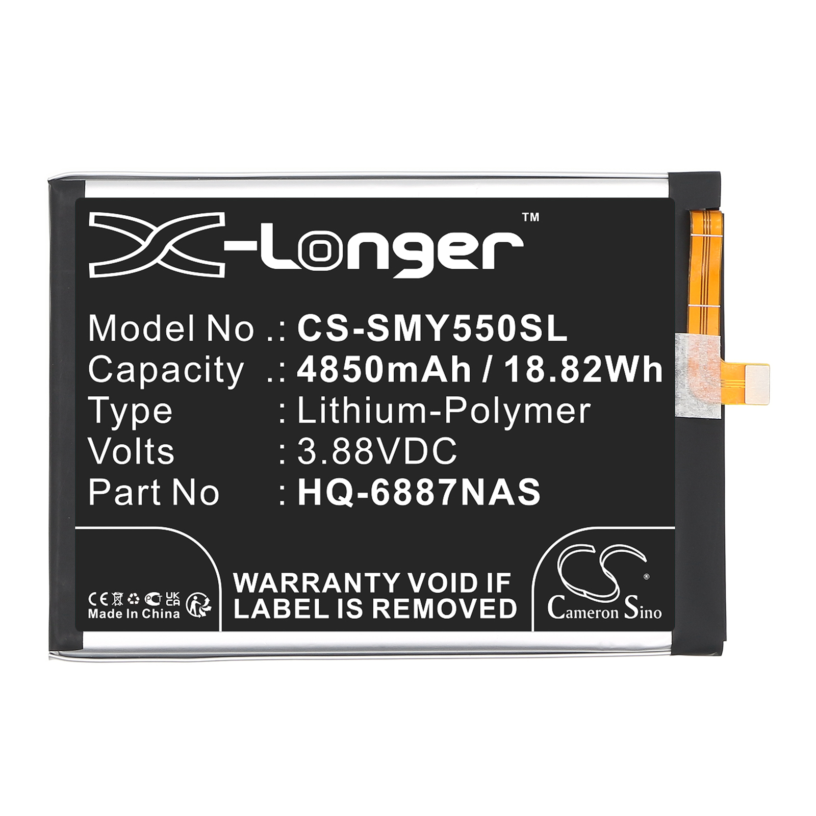 Акумулятор Samsung Galaxy F55 5G, Galaxy M55 5G, Galaxy Y55 5G, SM-C5560, SM-E556B/DS, SM-M556B, SM-M556E/DS - Зображення 3