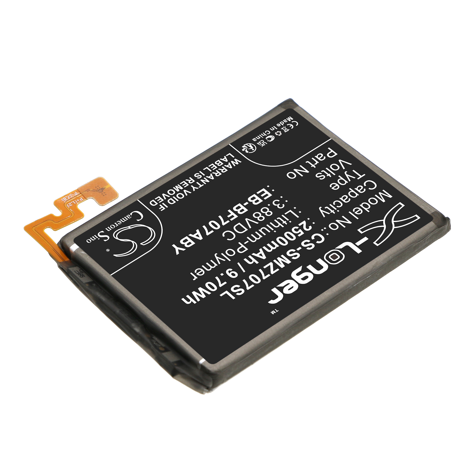 Акумулятор Samsung Galaxy Z Flip 5G, Galaxy Z Flip F707U, SM-F7070, SM-F707B, SM-F707U, SM-F707U1, SM-F707W - Зображення 2