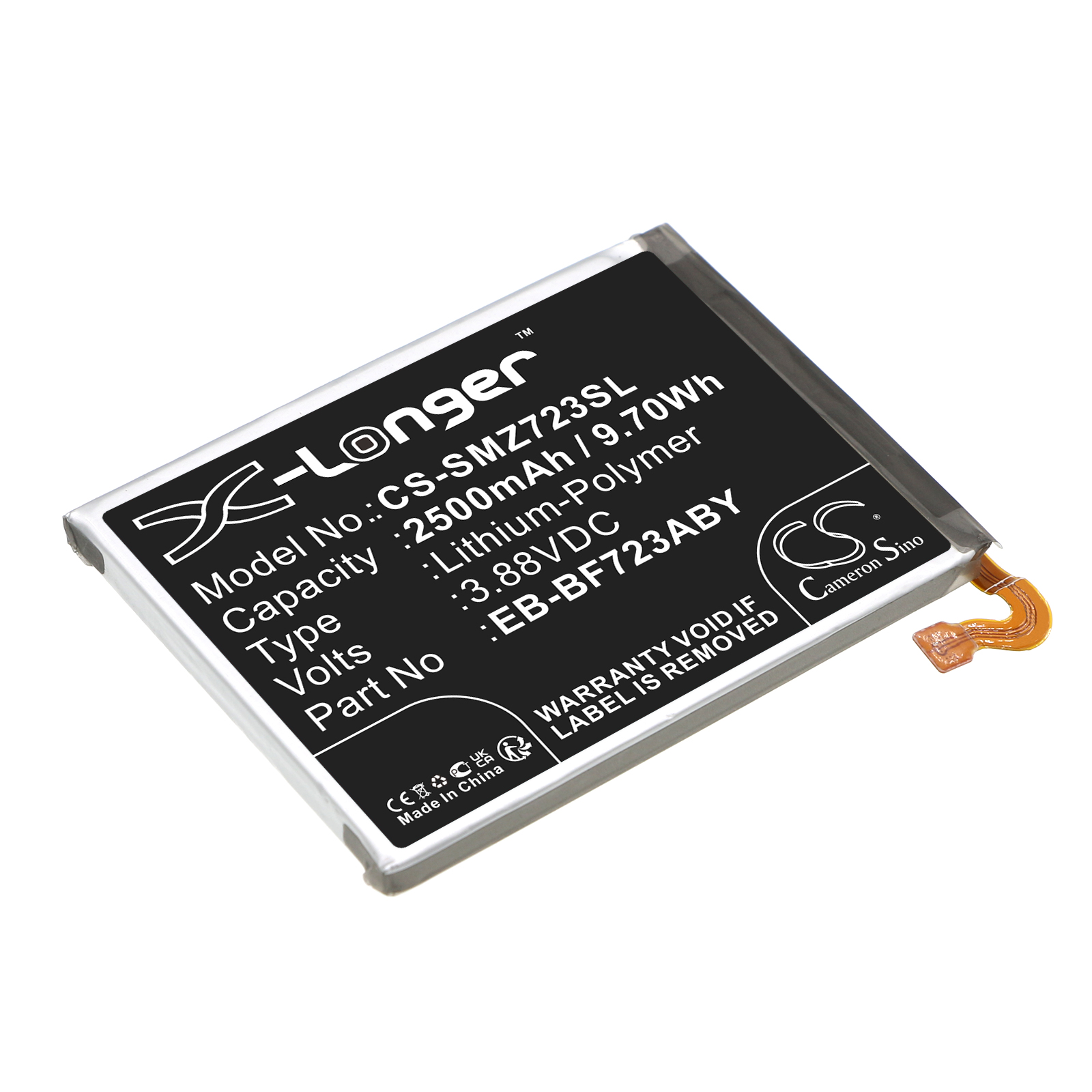 Акумулятор Samsung Galaxy Z Flip 4, Galaxy Z Flip 4 5G UW, SCG17, SM-F7210, SM-F721A, SM-F721B, SM-F721C, SM-F721D, SM-F721J, SM-F721N, SM-F721U, SM-F721U1, SM-F721W, SM-W7023