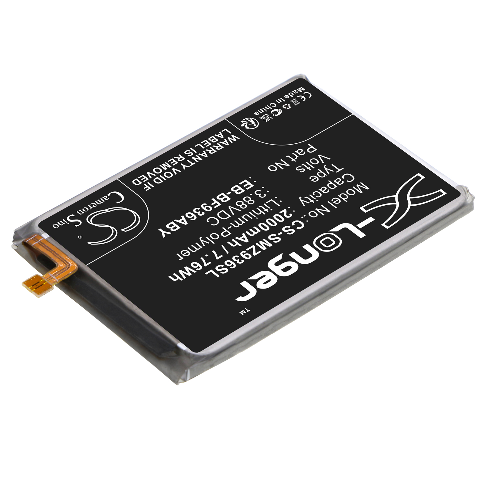 Акумулятор Samsung Galaxy Z Fold4, SC-55C, SM-F936, SM-F9360, SM-F936A, SM-F936B/DS, SM-F936D, SM-F936J, SM-F936N, SM-F936U1, SM-F936W, SM-W9023, W23 5G - Зображення 2