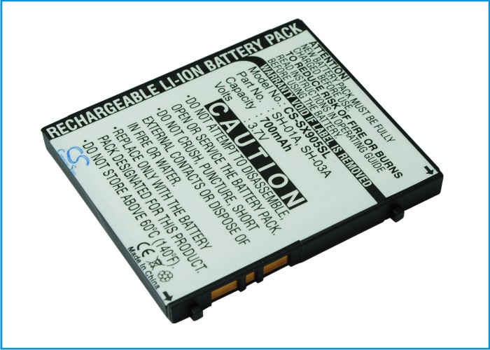 Акумулятор Sharp 813SH, 820SH, 821SH, 823SH, 930SH, SH-01A, SH-03A, SH-04B, SH-05A, SH905i, SH906i - Зображення 2