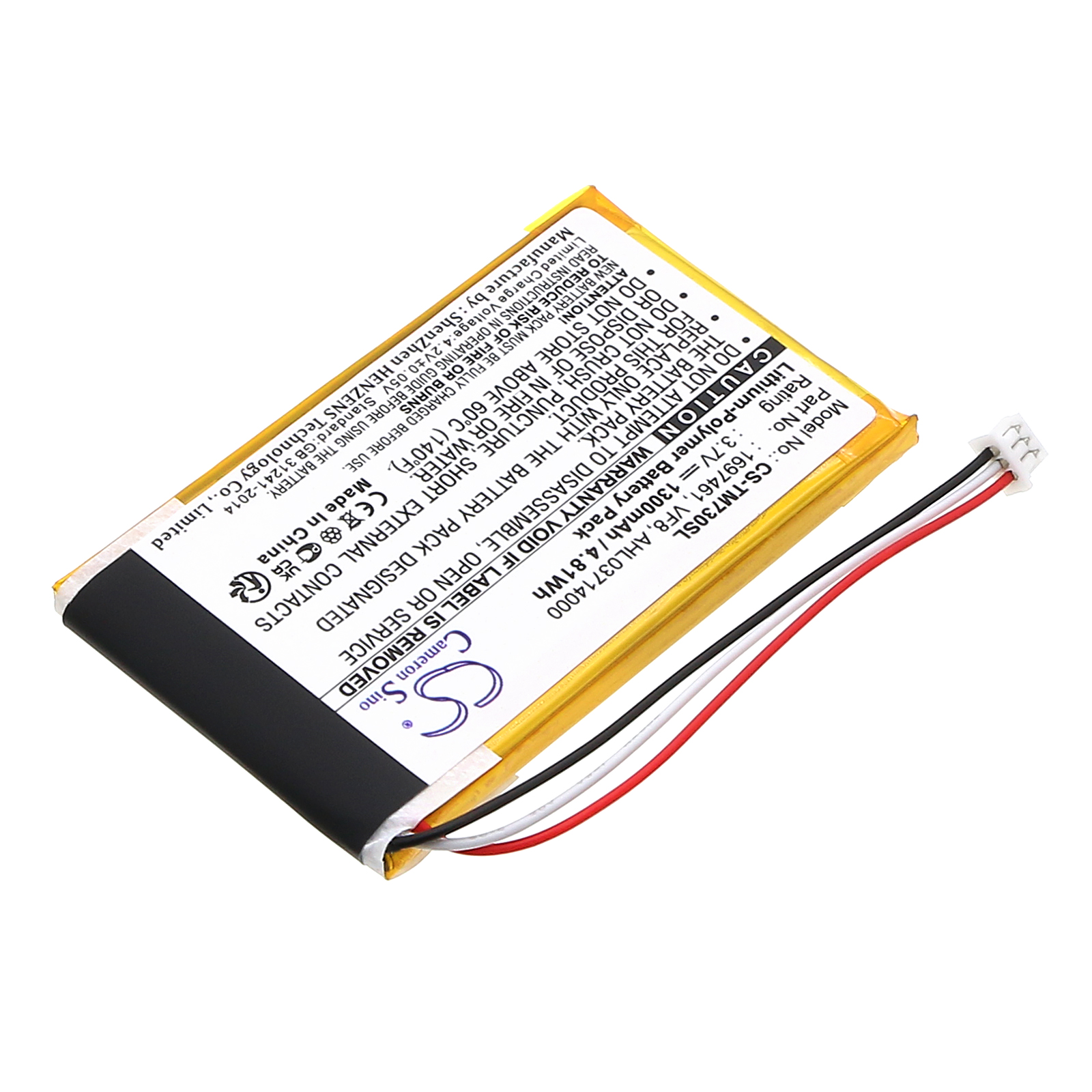 Акумулятор TomTom Go 530 Live, Go 630, Go 630T, Go 720, GO 730, GO 730T, GO 930, Go 930T, GO530(4CH5.000.00), SatNav - Зображення 2
