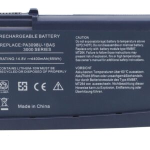 Акумулятор Toshiba Satellite 1200, Satellite 1200-S121, Satellite 1200-S122, Satellite 1200-S252, Satellite 3000, Satellite 3000-100, Satellite 3000-214, Satellite 3000-400, Satellite 3000-514, Satellite 3000-601, Satellite 3000-S304, Satellite