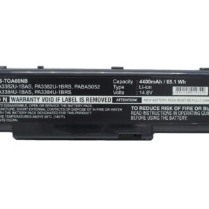 Акумулятор Toshiba Dynabook AW2, Dynabook AX/2, Dynabook AX/3, Satellite A60, Satellite A60-102, Satellite A60-106, Satellite A60-116, Satellite A60-120, Satellite A60-129, Satellite A60-140, Satellite A60-145, Satellite A60-154, Satellite A60-174,