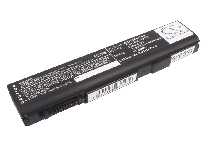 Акумулятор Toshiba Dynabook Satellite B450/B, Dynabook Satellite B451, Dynabook Satellite B451/D, Dynabook Satellite B452/F, Dynabook Satellite B550/B, Dynabook Satellite B551/E, Dynabook Satellite B552/F, Dynabook Satellite B650/B, Dynabook