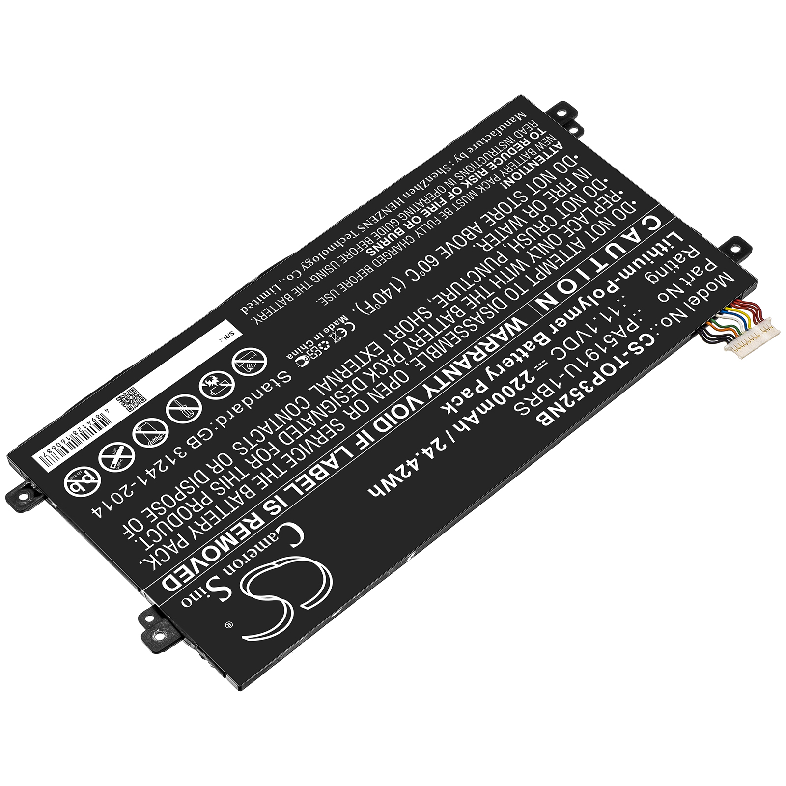 Акумулятор Toshiba P30W-B-10E, Satellite Click 2 Pro P30W-B-1 - Зображення 2