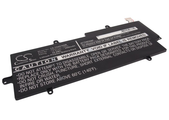 Акумулятор Toshiba Portege Z830, Portege Z830 Ultrabook, Portege Z830-10P, Portege Z830-BT8300, Portege Z830-S8301, Portege Z830-S8302, Portege Z835, Portege Z835 Ultrabook, Portege Z835-p330, Portege Z930, Portege Z930 Ultrabook, Portege Z930-03Q,