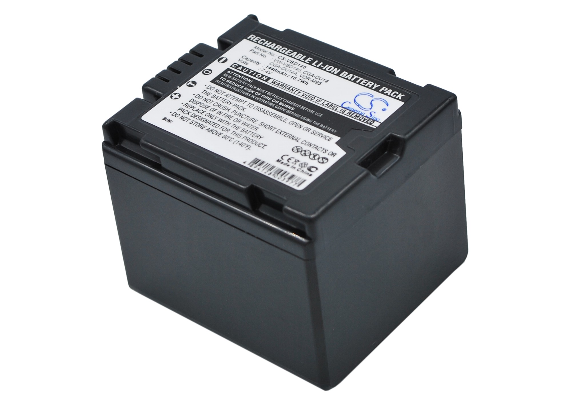 Акумулятор Panasonic NV-GS10, NV-GS100K, NV-GS120K, NV-GS150, NV-GS17EF-S, NV-GS180, NV-GS180EB-S, NV-GS180EG-S, NV-GS200K, NV-GS230, NV-GS230EB-S, NV-GS250, NV-GS27, NV-GS27EB-S, NV-GS27EF-S, NV-GS27EG-S, NV-GS280, NV-GS280EB-S, NV-GS280EG-S,