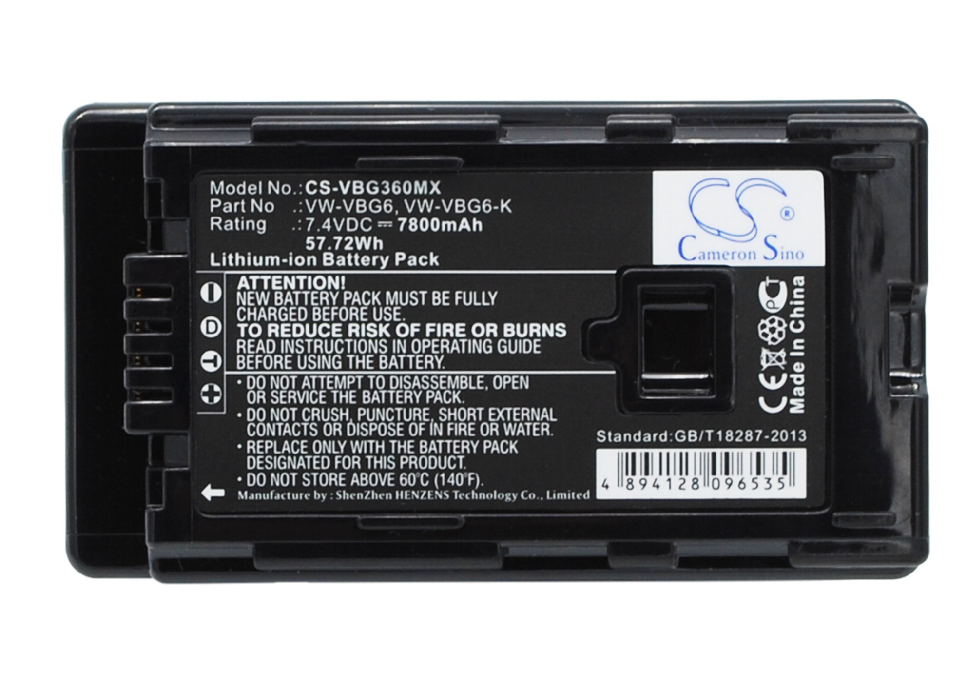 Акумулятор Panasonic AG-AC130, AG-AC130A, AG-AC130AEJ, AG-AC130AP, AG-AC160, AG-AC160A, AG-AC160AEJ, AG-AC160AP, AG-HMC150, AG-HMC153MC, AG-HMC40, AG-HMC70, AG-HMR10, AG-HMR10A, AG-HMR10E, AG-HMR10P, AG-HSC1U, CGA-E625, HDC-DX1, HDC-DX1EG-S,