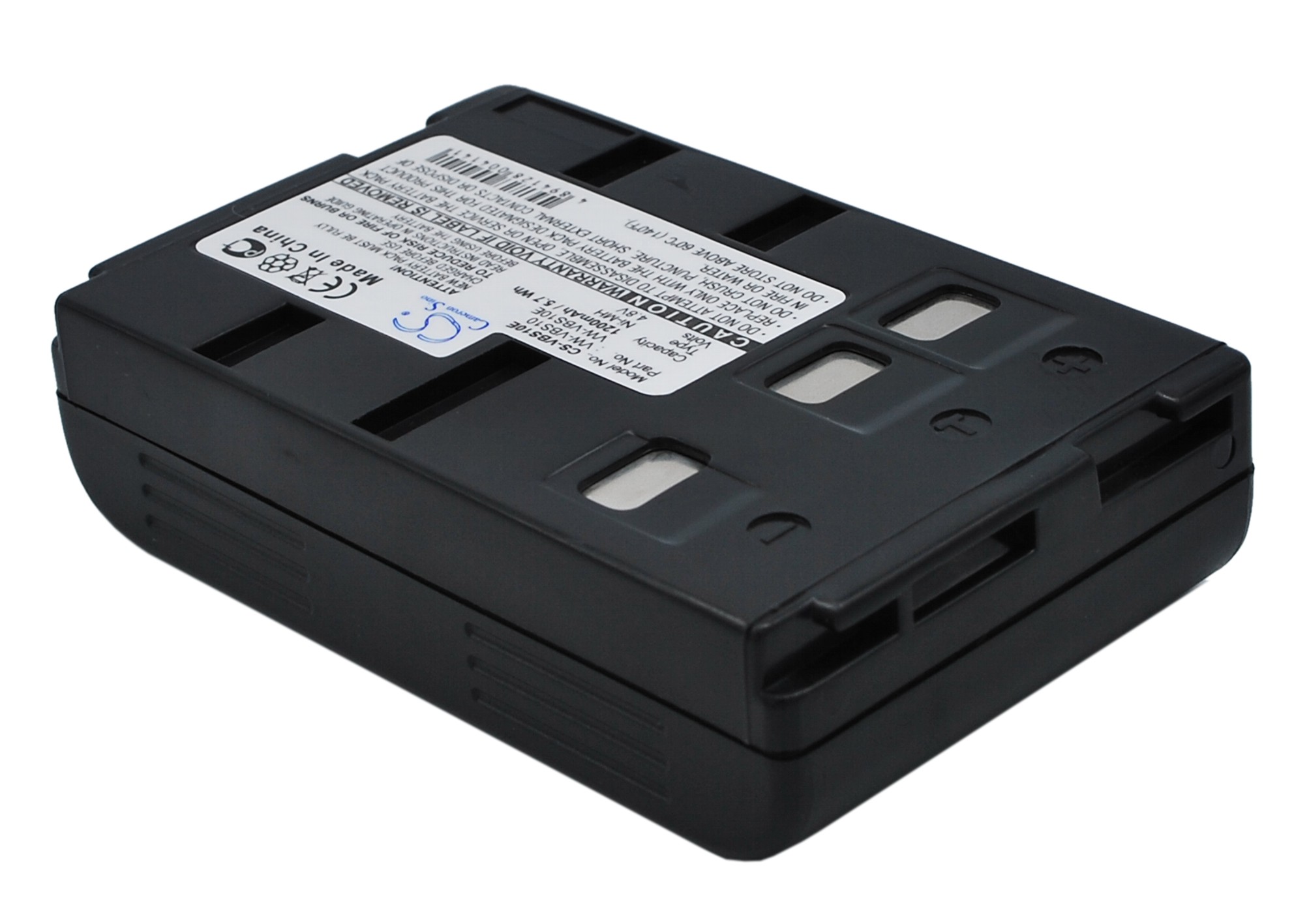 Акумулятор Panasonic NV-A1, NV-A1EN, NV-ALEN, NV-CSLEN, NV-R00PN, NV-R100EN, NV-R11A, NV-R200, NV-R500EN, NV-R500EW, NV-R50E, NV-R550EN, NV-R65E, NV-RX1, NV-RXTEN, NV-S65E, NV-S850EN, NV-S950PN, NV-VX33EG, NV-X100, VW-VBS10E, VW-VBS20E - Зображення 2