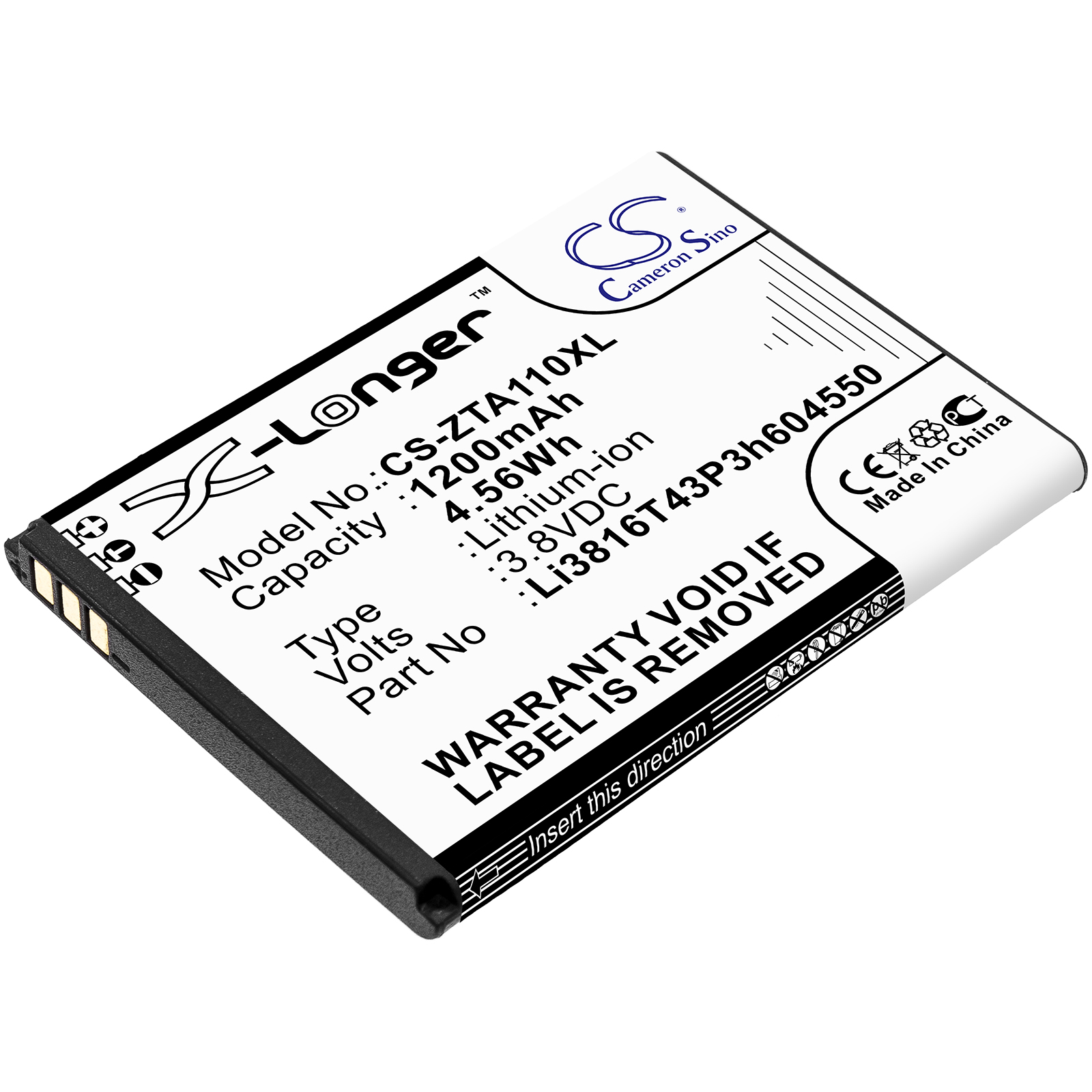 Акумулятор ZTE Blade A110, Blade A112, Blade A410