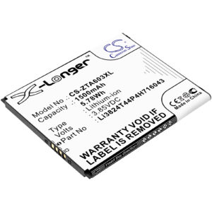 Акумулятор ZTE 602ZT, A521, BA520, BA603, Blade A520, Blade A520C, Blade A520C Dual SIM, Blade A520C Dual SIM LTE, Blade A521, Blade A603, Blade E02