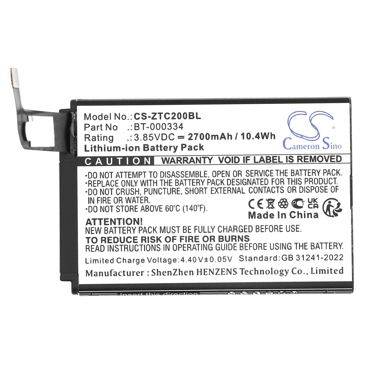 Акумулятор Zebra TC20, TC200J, TC25 - Зображення 3