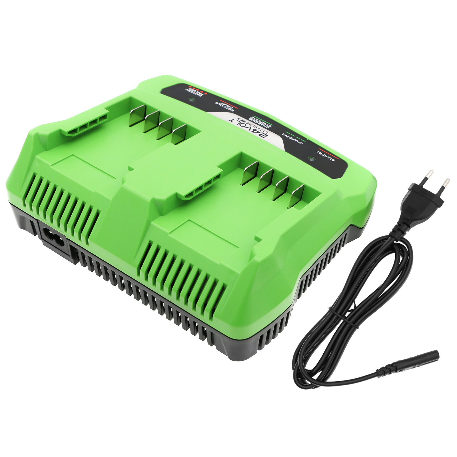 Зарядний пристрій GreenWorks 10-Inch Cordless Chainsaw 2036, 130MPH Cordless G24 Sweeper, 2000007, 2000107, 20362 Chainsaw, 20-Inch Cordless Pole Hedge Tr, 2100007, 2100107, 2200007, 2200107, 2200207, 22-Inch Cordless Hedge Trimmer, 2400007, 24352, - Зображення 2