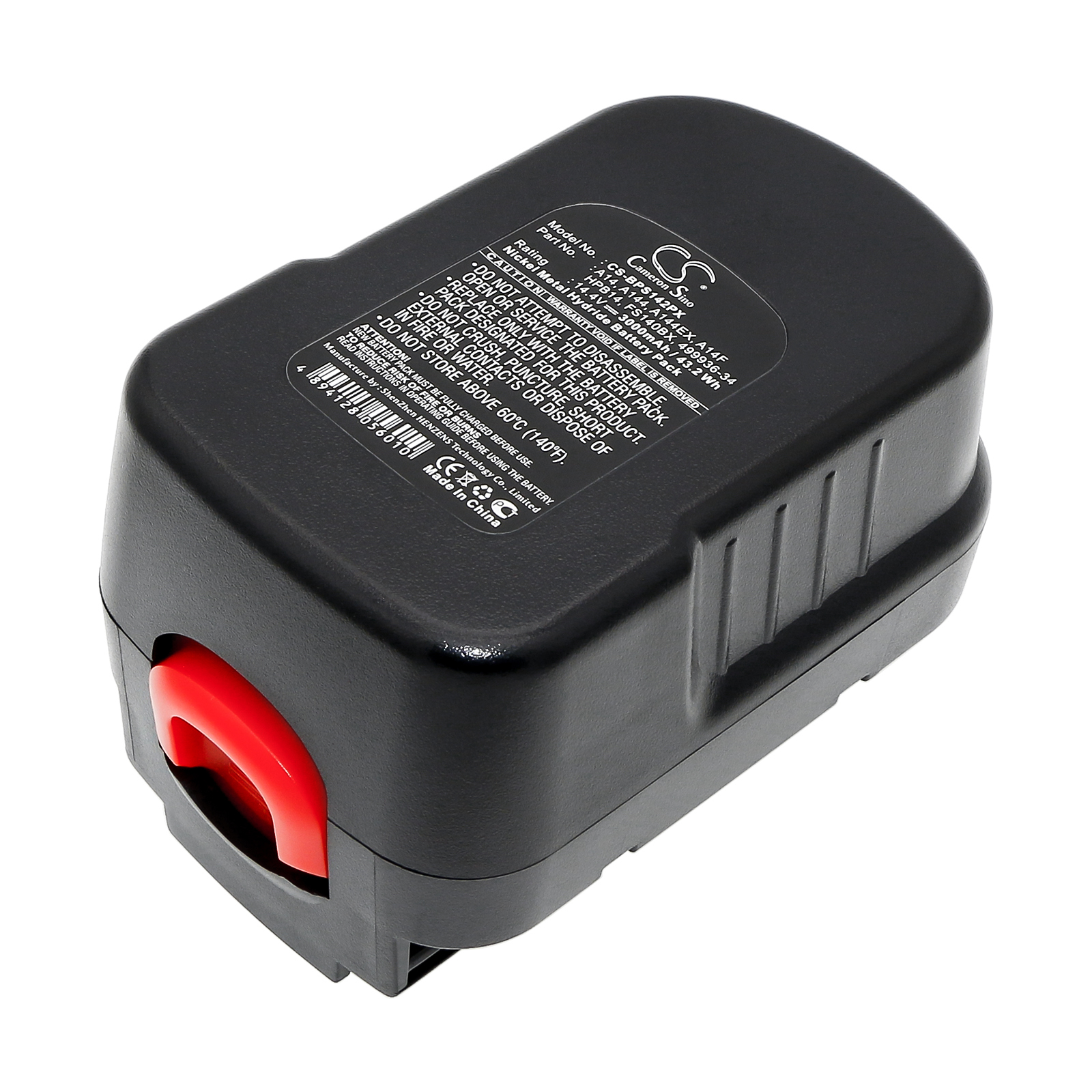 Акумулятор Black & Decker BD12PSK, BD18PSK, BDBN1202, BDG1200K, BDG14SF-2, BDGL12K, BDGL1440, BDGL14K-2, BDGL1800, BDGL18K-2, BDID1202, BPT318, BPT318-XE, CCS818, CCS818-2, CD1200SK, CD12SFK, CD1402K2, CD140GK, CD140GK2, CD140GKR, CD142SK, CD14CA, - Зображення 3