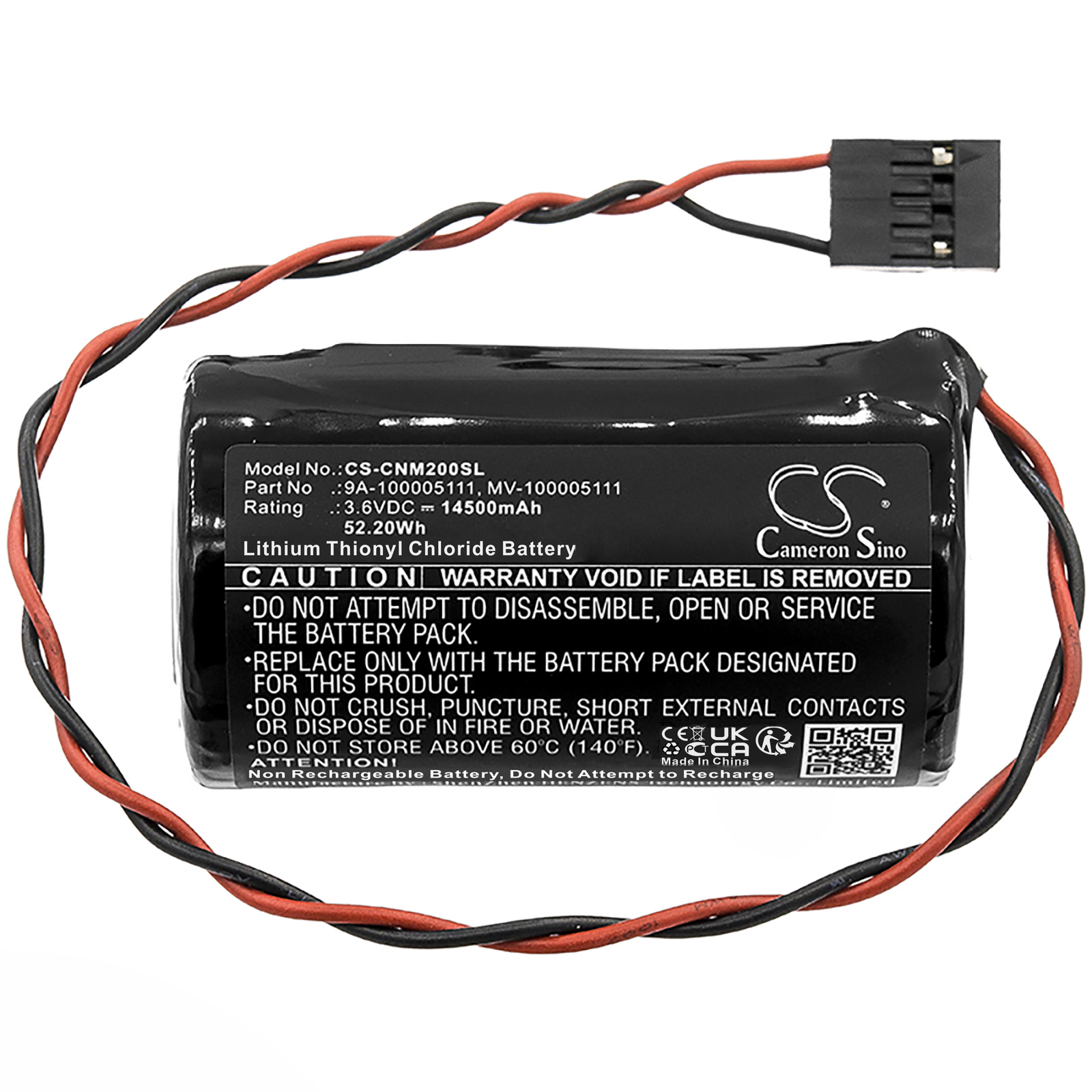 Акумулятор Alexor WT4911B, WT4911BATT CS-CNM200SL - Зображення 3