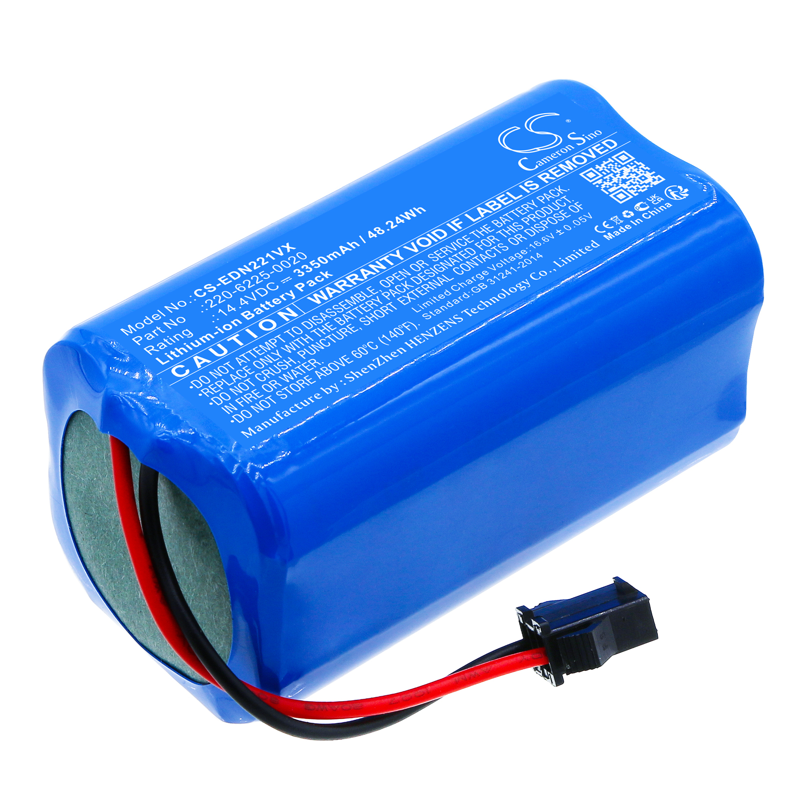 Акумулятор Ecovacs D83, Deebot U2, Deebot U2 Pro, DGN22, DGN22-11, DGN22-22, DO33S, ECOMB83 CS-EDN221VX