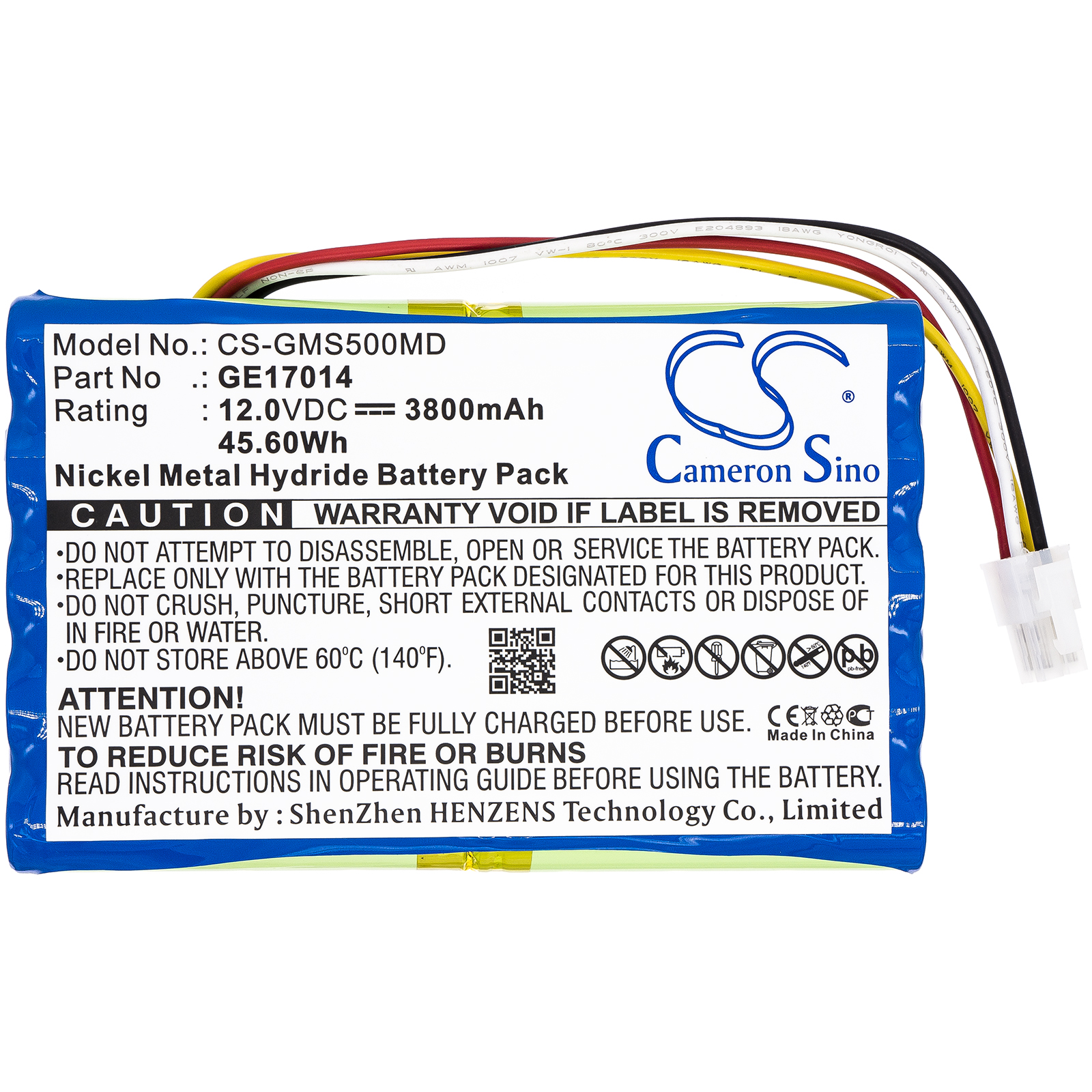 Акумулятор GE Datex-Ohmeda S/5, Datex-Ohmeda S/5 PATIENT MONIT, Datex-Ohmeda S/5CAM, Datex-Ohmeda S5, Datex-Ohmeda S5 PATIENT MONITO, Datex-Ohmeda S5CAM, S/5, S/5 PATIENT MONITOR - Зображення 3