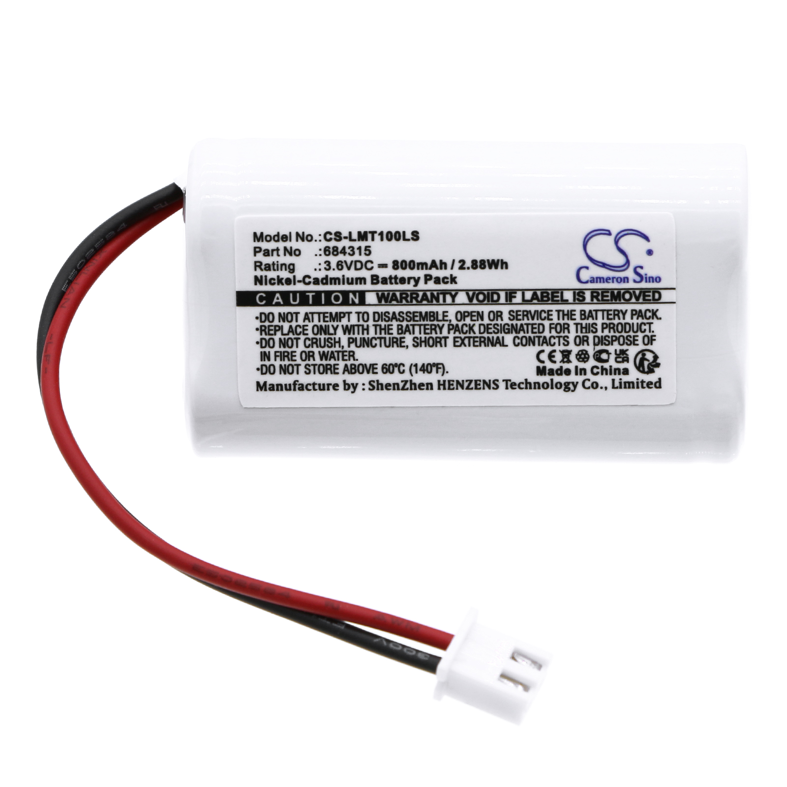 Акумулятор Unitech 0SA-230, 10010037, 1199200, 11992-00, 12031001, 12031-001, 18604, 253799, 6200RP, 6200-RP, B20030, B2-0030, B20031, B2-0031, BBAT0063A, CUSTOM-318, LEDR1, LEDR-1, MH468886, OSA230, P100AA-3SC, T26000188, TOPA 3.6V AA900mAh JYH 3.6V - Зображення 3