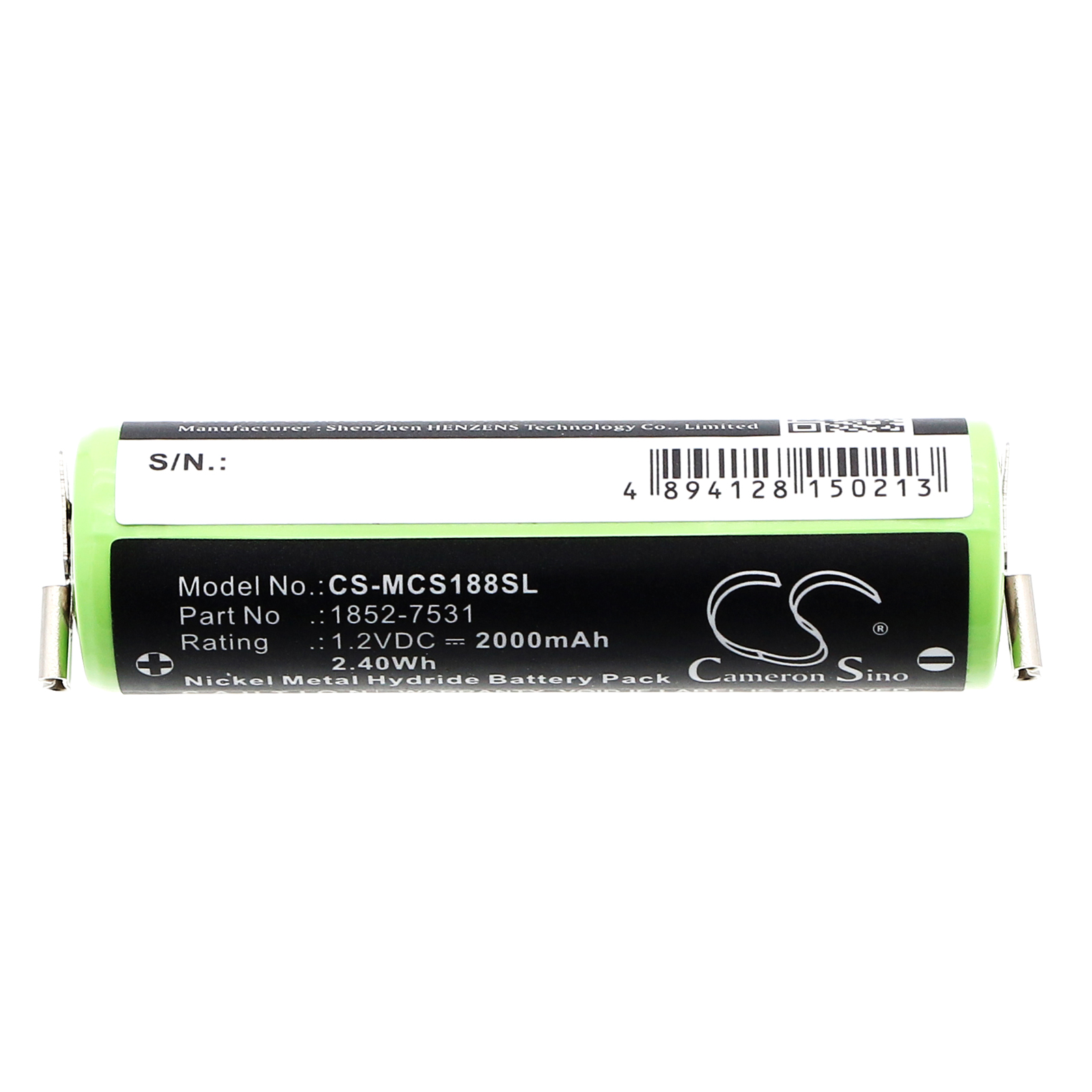 Акумулятор Wella ECO XS Profi, Profi XS, Tonde Eco S, Xpert HS50 CS-MCS188SL - Зображення 3