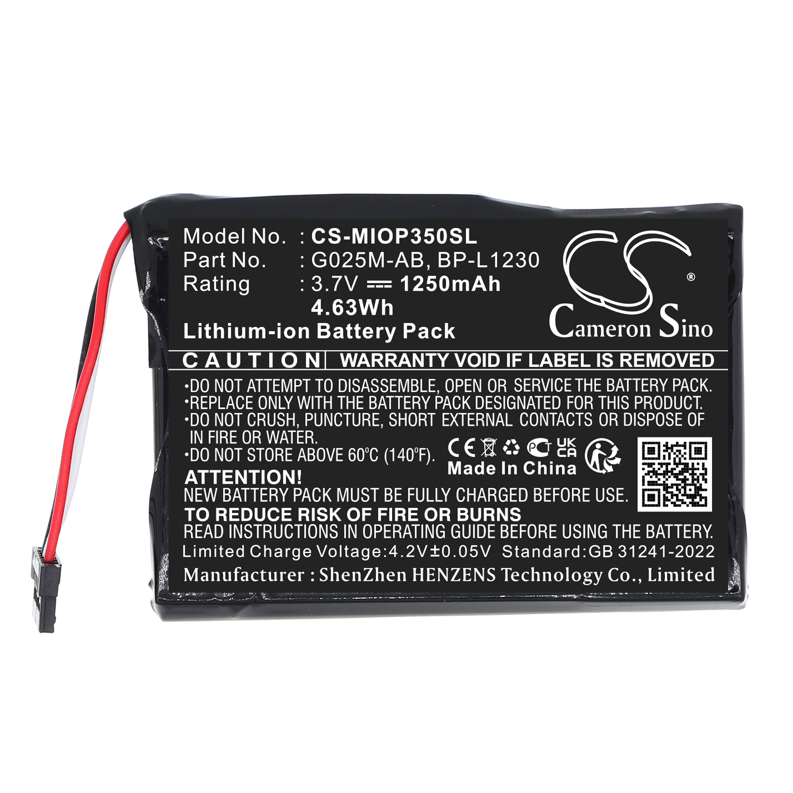 Акумулятор Mitac Mio P350, Mio P510, Mio P550, Mio P550m, Mio P710, Mio Spirit 480, Mio Spirit 485, Mio Spirit 487, Mio Spirit 670, Mio Spirit 680, Mio Spirit 685, Mio Spirit 687, Mio Spirit 690, Mio Spirit 695, Mio Spirit 697 - Зображення 3