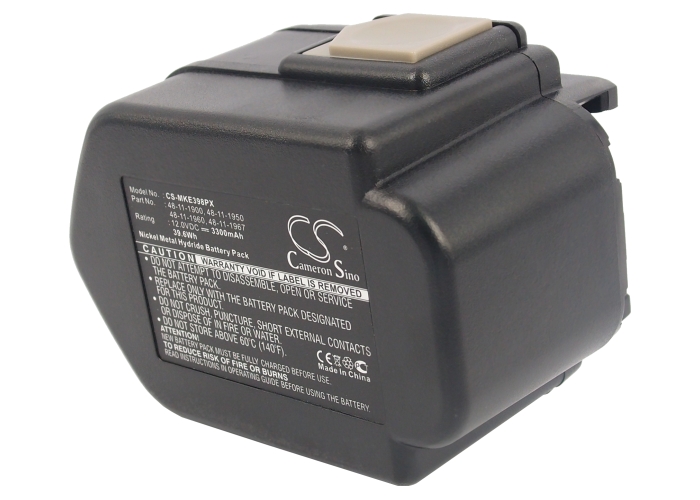 Акумулятор AEG B12T, BDSE 12T, BDSE 12T Super Torque, BEST 12BBPB, BEST 12X, BEST 12X Super, BL Multi-volt-lamp, BS2E 12T, SB2E 12, SB2E 12 Super Torque, WBE2E 12 CS-MKE398PX - Зображення 3
