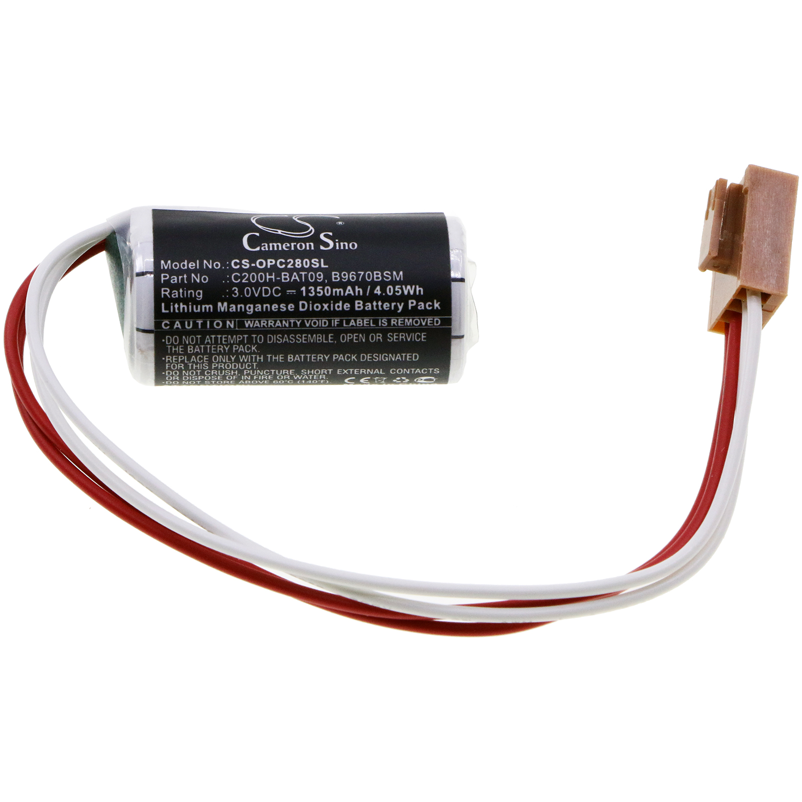 Акумулятор Omron C1000H, C1000HF, C120, C120F, C20, C200, C2000H, C200H, C200HF, C200HK, C200HS, C20H, C20P, C20PF, C28H, C28P, C28PF, C40, C40H, C40P, C40PF, C500, C500F, C50K, C60H, C60K, C60P, C60PF, CQM1, CV1000, CV1M, CV500, CVM1D, FIT10-CPU01, - Зображення 3
