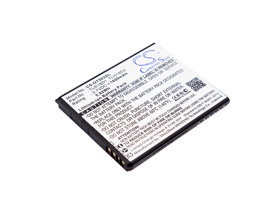 Акумулятор TCL One Touch Pop 3 (5), One Touch Pop 3 (5) 4G, One Touch Pop 3 5", One Touch Pop 3 5.0, One Touch Pop D5, OT-5038, OT-5038A, OT-5038D, OT-5038E, OT-5038X