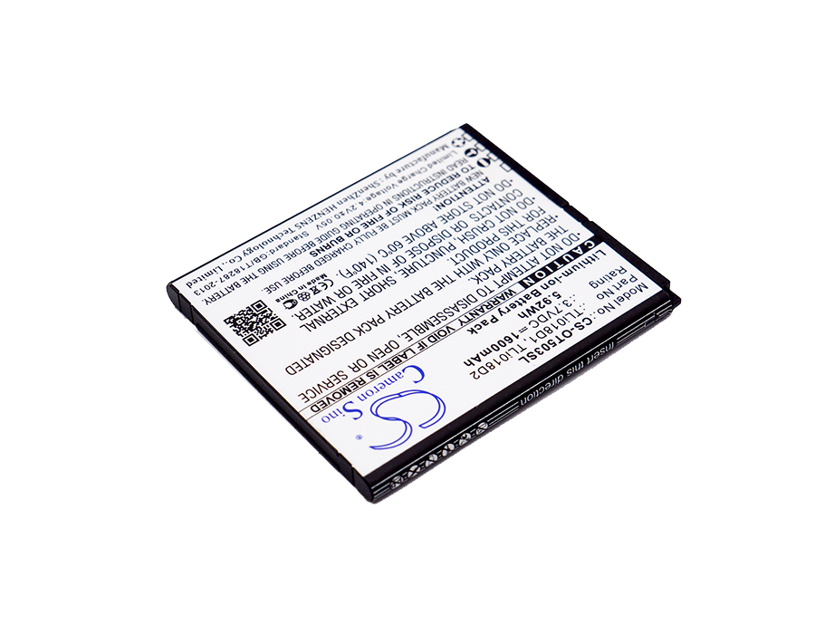 Акумулятор TCL One Touch Pop 3 (5), One Touch Pop 3 (5) 4G, One Touch Pop 3 5", One Touch Pop 3 5.0, One Touch Pop D5, OT-5038, OT-5038A, OT-5038D, OT-5038E, OT-5038X - Зображення 2