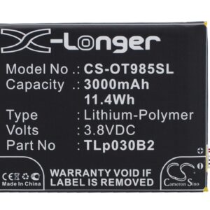 Акумулятор Vodafone OT-985N, Smart 4 Power CS-OT985SL