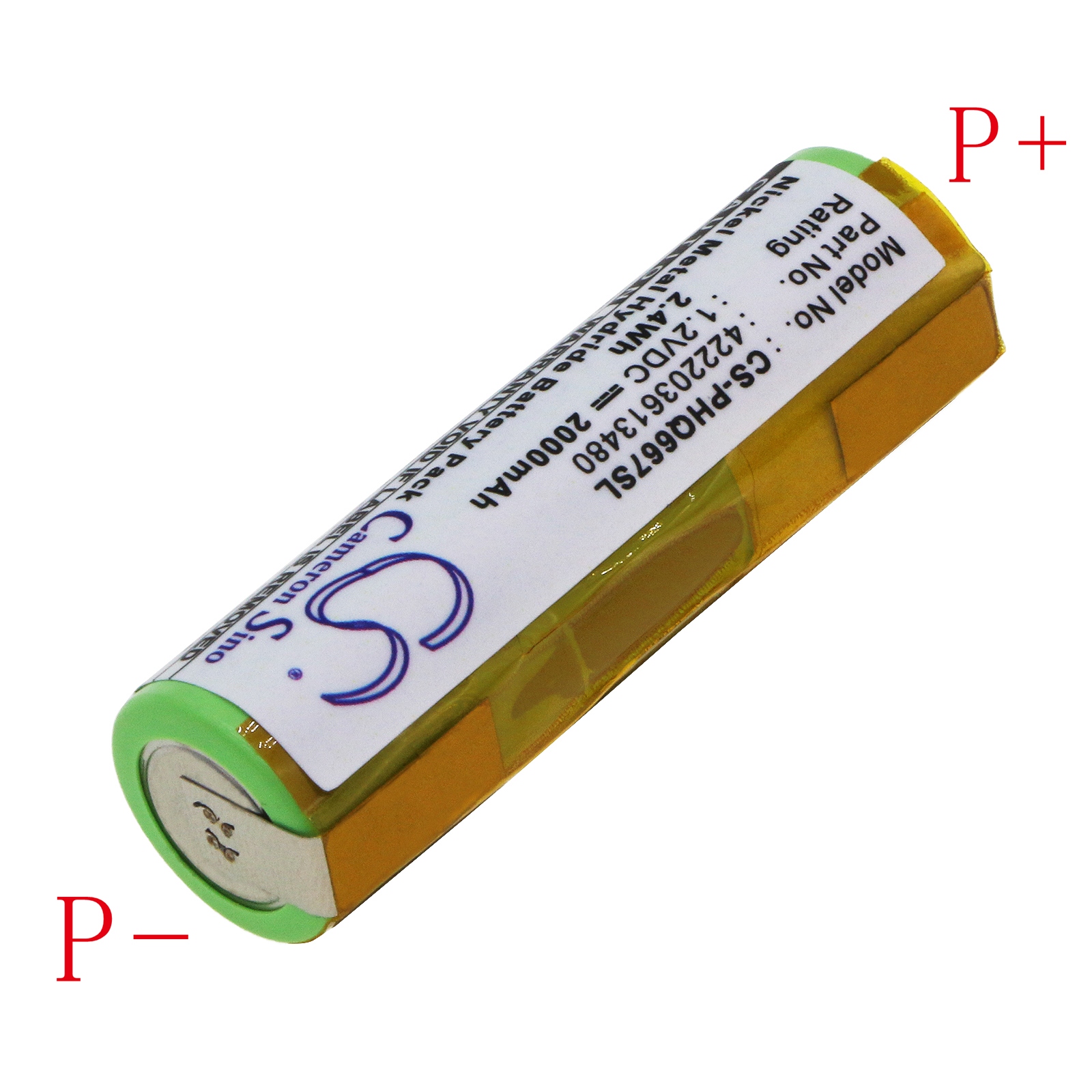 Акумулятор Philips 5810XL, 5811XL, 5814XL, 5818XL, HP2750, HQ6675, HQ6676, HQ6695, HQ7310, HQ7320, HQ7330, HQ7340, HQ7350, HQ7360, HQ7363, HQ7370, HQ7390, HQ851, HQC280, HQC281, HQG265, HQT360, HQT364, HQT368, HQT388, HQT562, HQT764, HQT784, HQT788, - Зображення 2