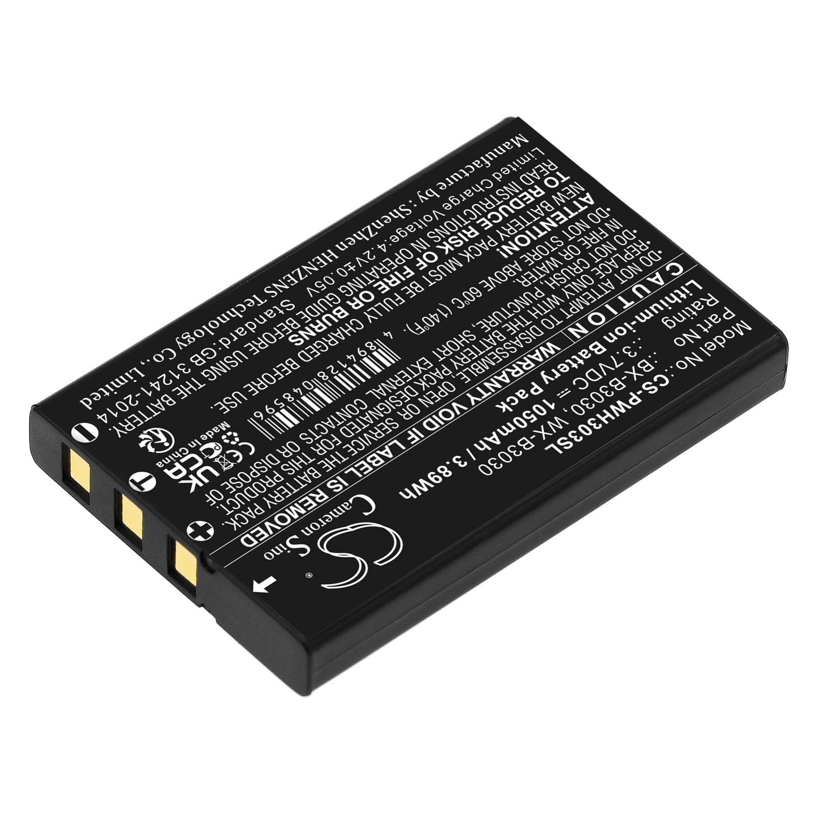 Акумулятор Listen Technologies iDSP receivers, M1, Media Interface, Point M1 Microphone, Receiver Basic, Receiver Pro CS-PWH303SL - Зображення 2