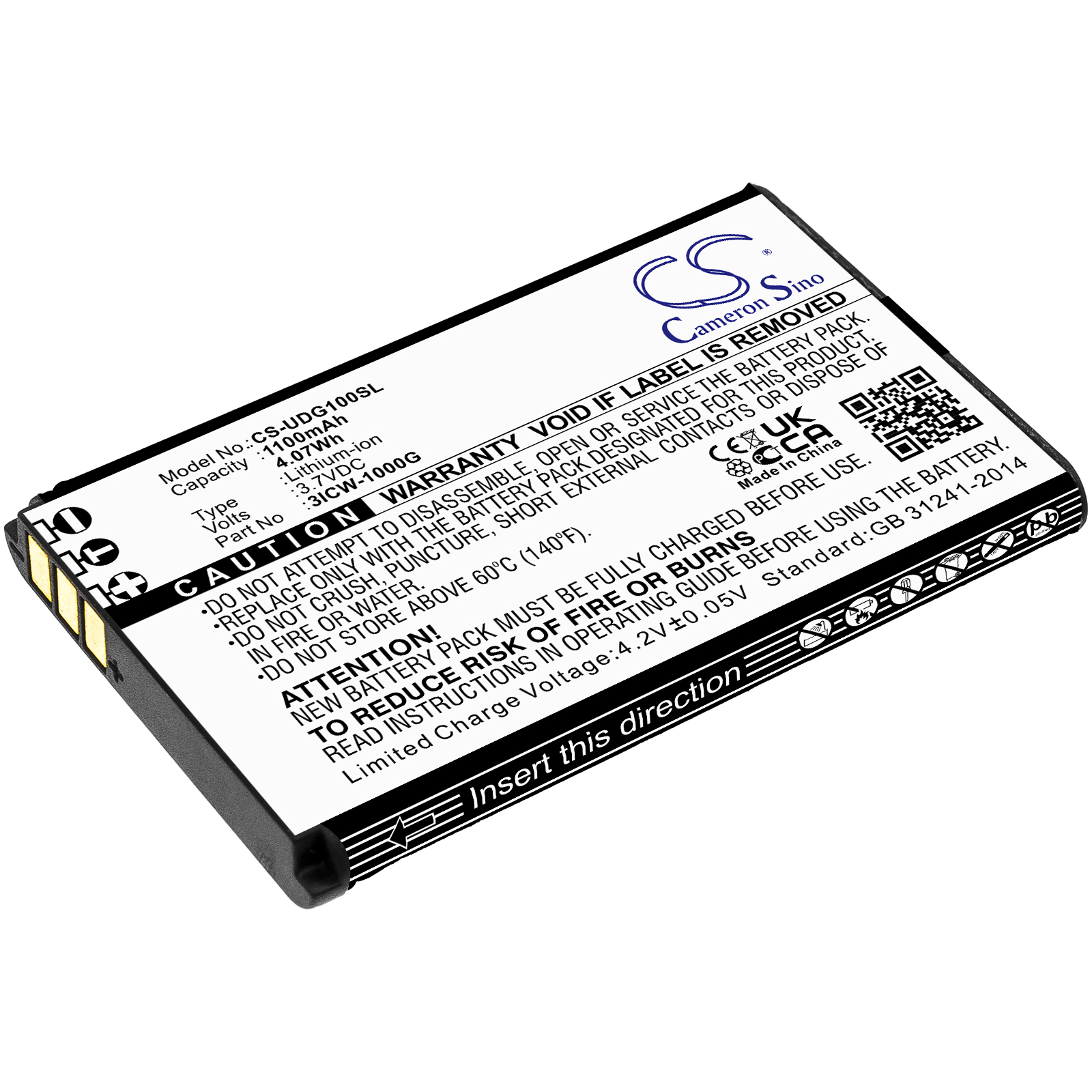 Акумулятор Incom ICW-1000G CS-UDG100SL