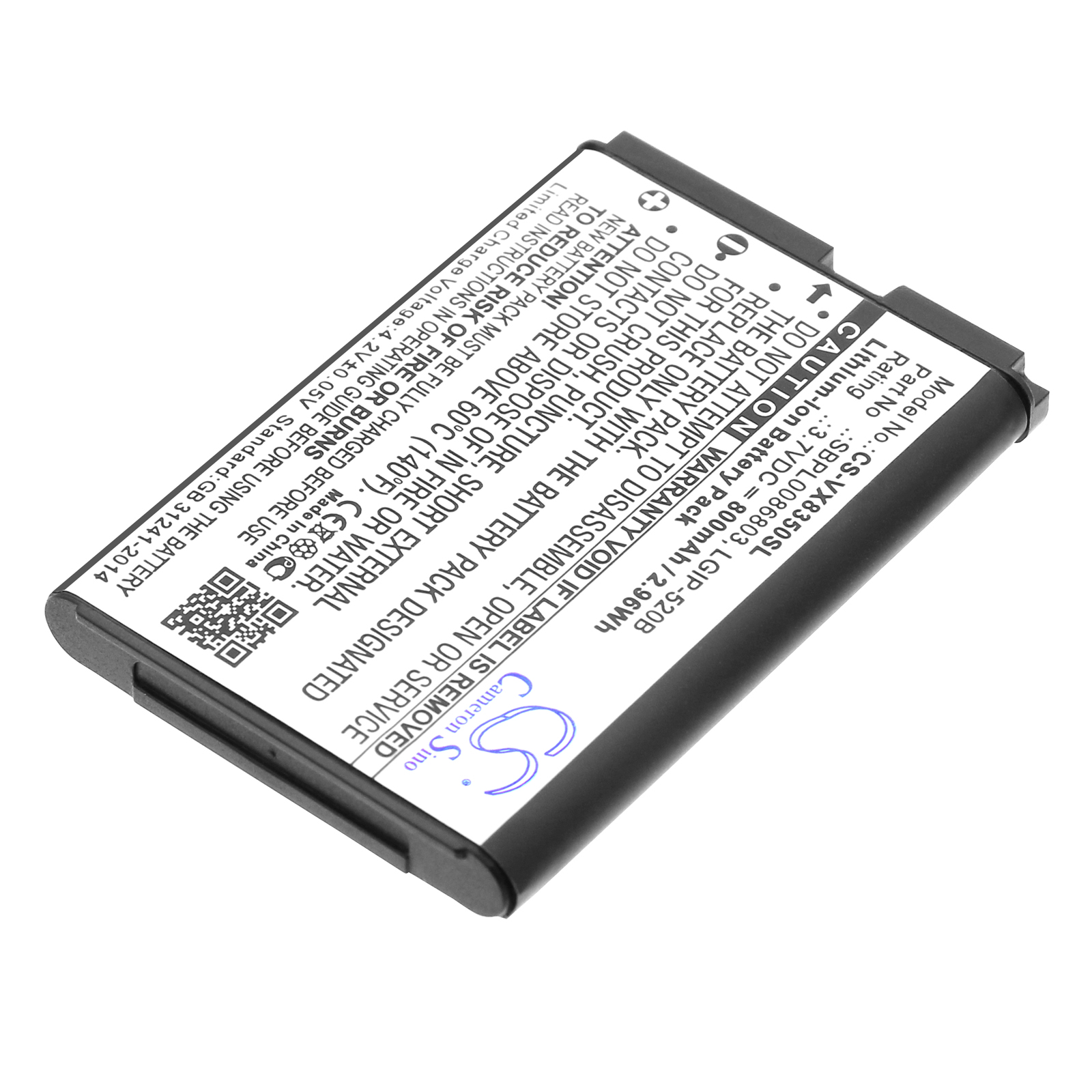 Акумулятор LG AX310, Helix, LN180, LX400, MN180, MT310, Select, UX310, VX5200, VX5400, VX5500, VX8350, VX8360 - Зображення 2