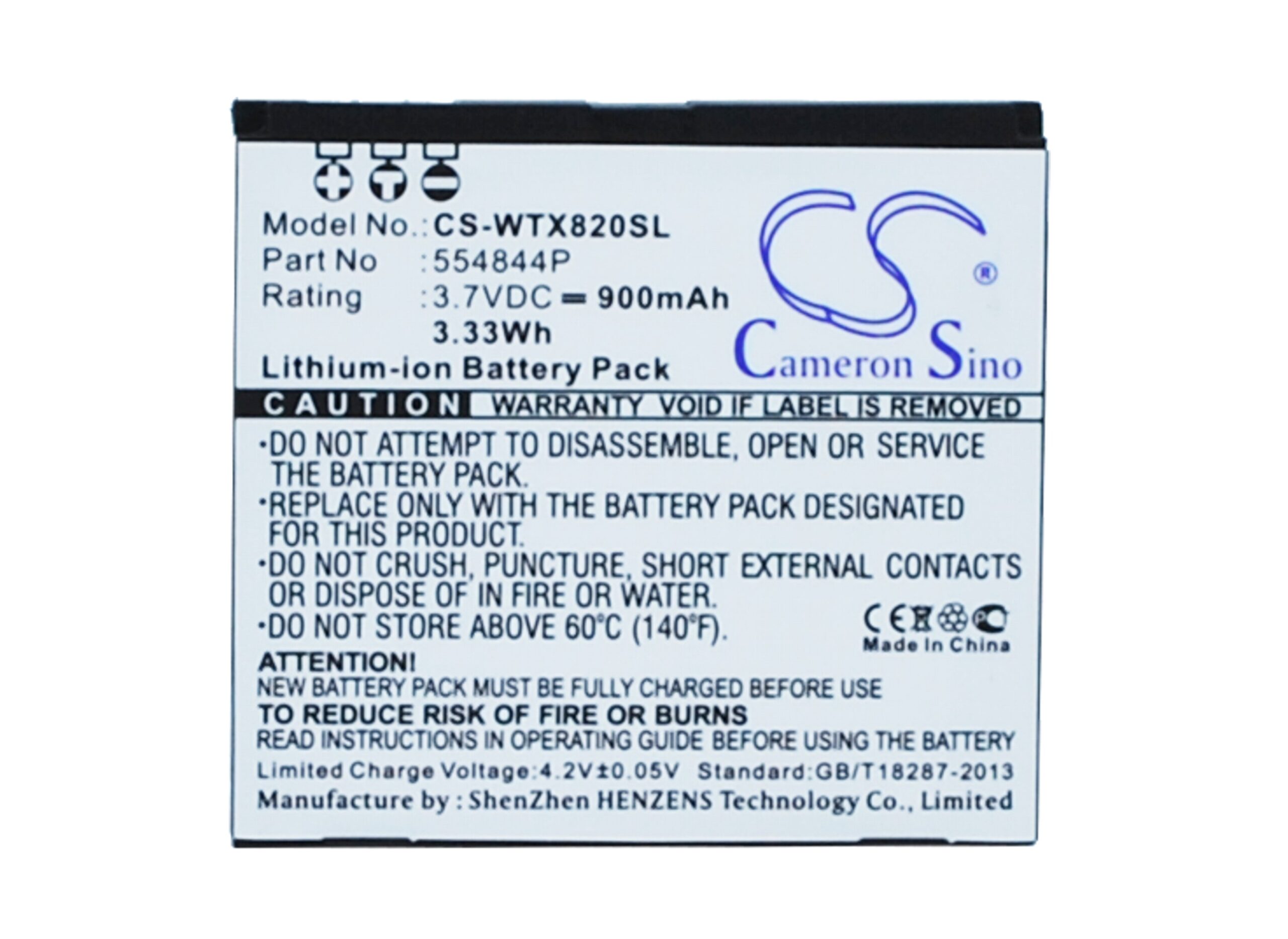 Акумулятор Wayteq X820, X850